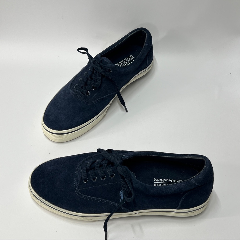 POLO Thornton Men’s Size 8D Blue 100% Silky Suede Lace Up Sneaker